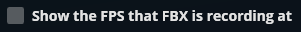 FBX FPS counter setting